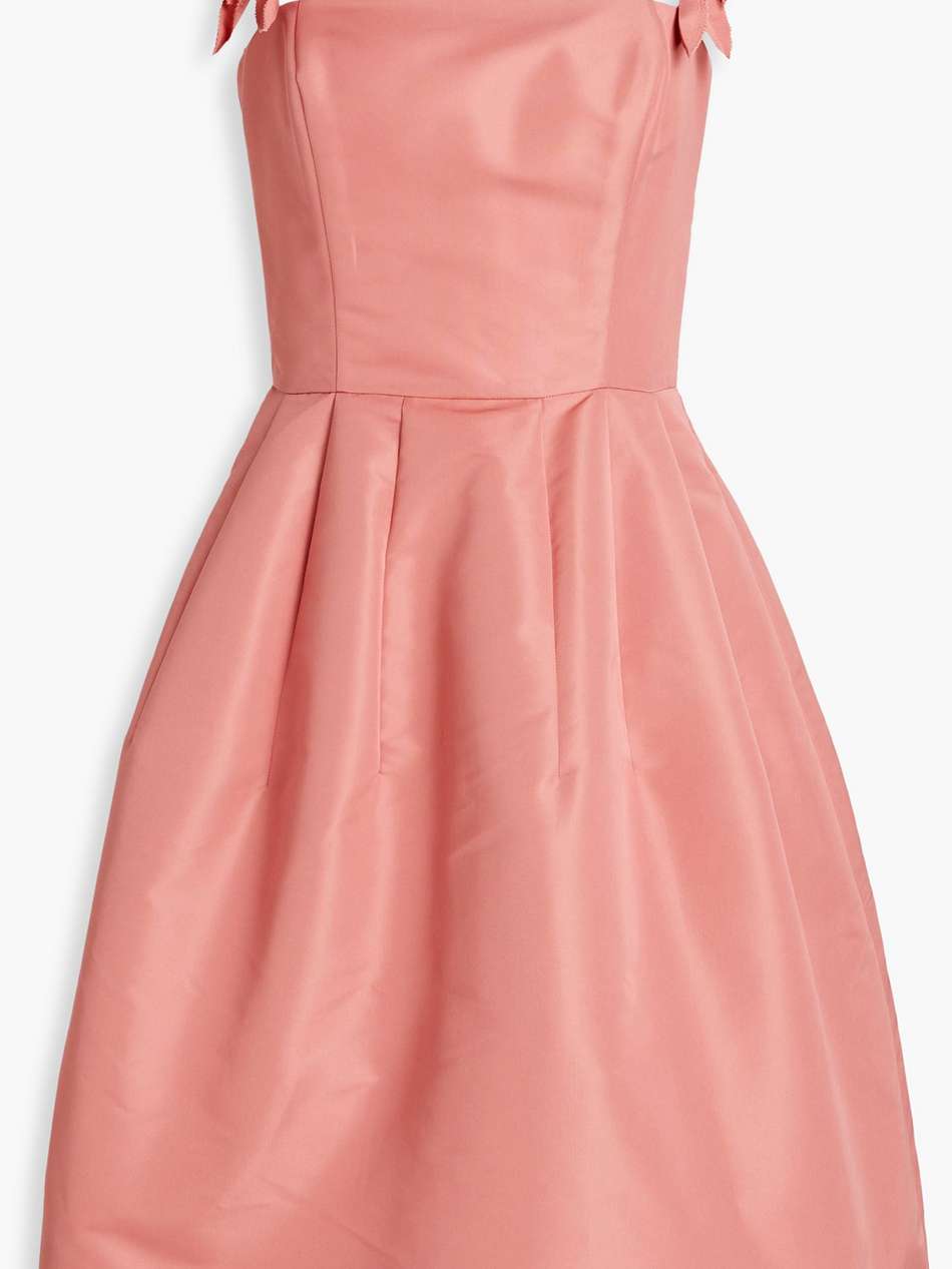 appliquéd mikado dress