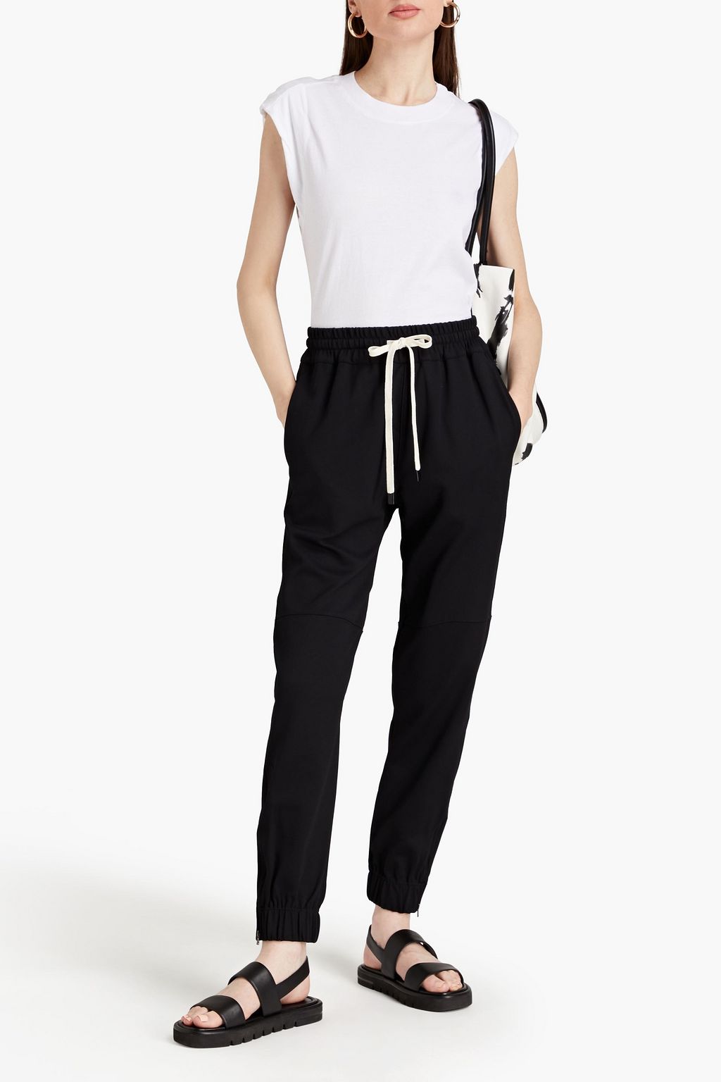 BASSIKE Stretch-twill track pants