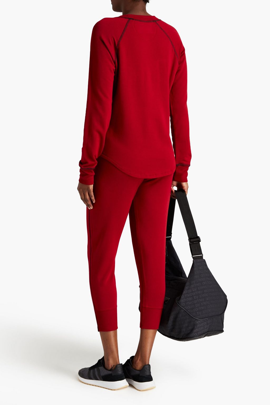 SPLITS59 Reena cropped stretch-modal fleece track pants