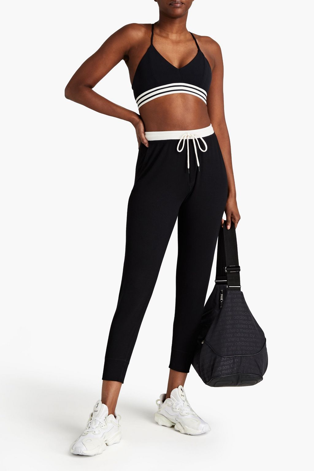 SPLITS59 Kiki ribbed stretch-modal track pants