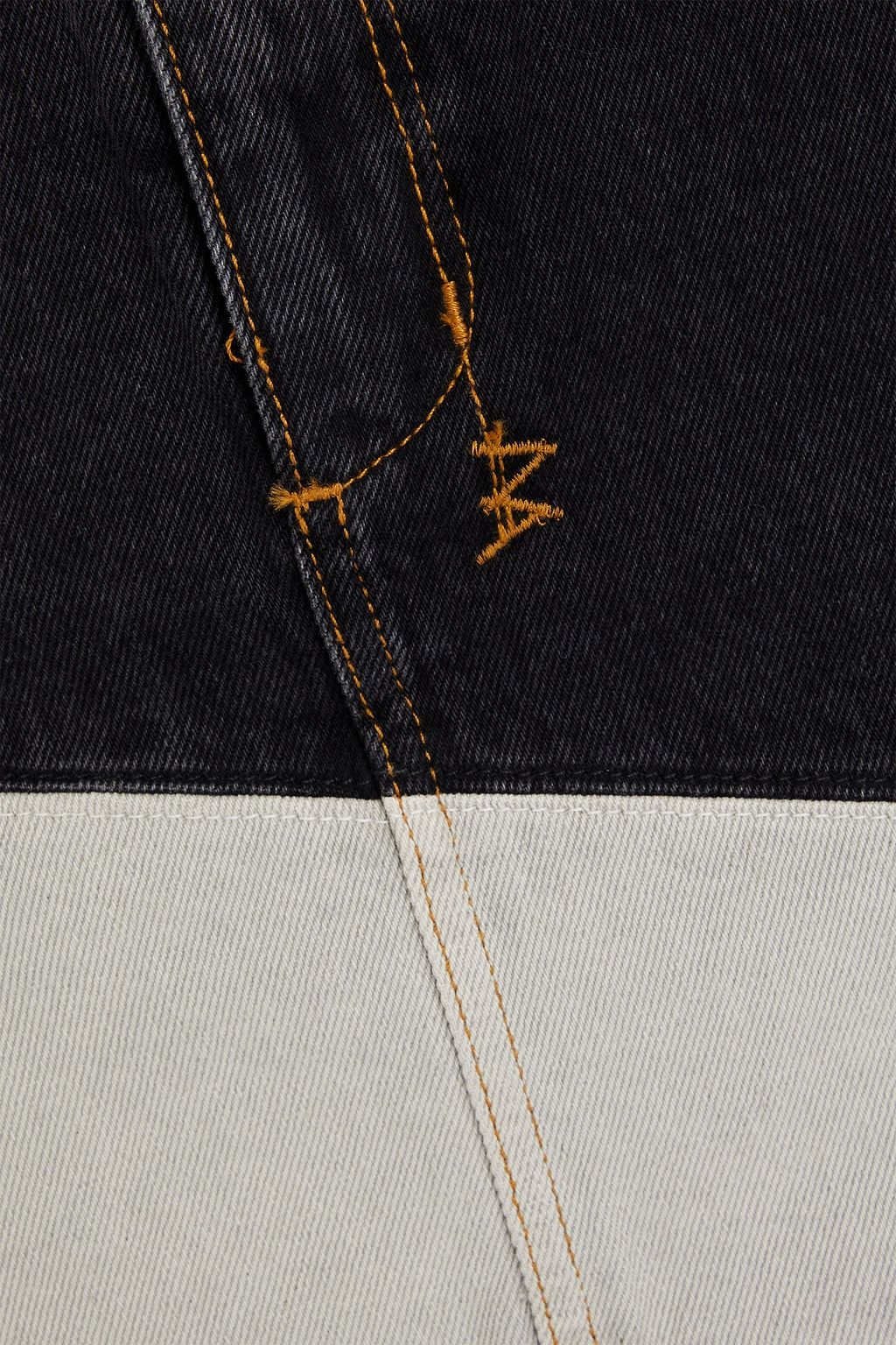 KSUBI Zweifarbiger Minirock aus Denim