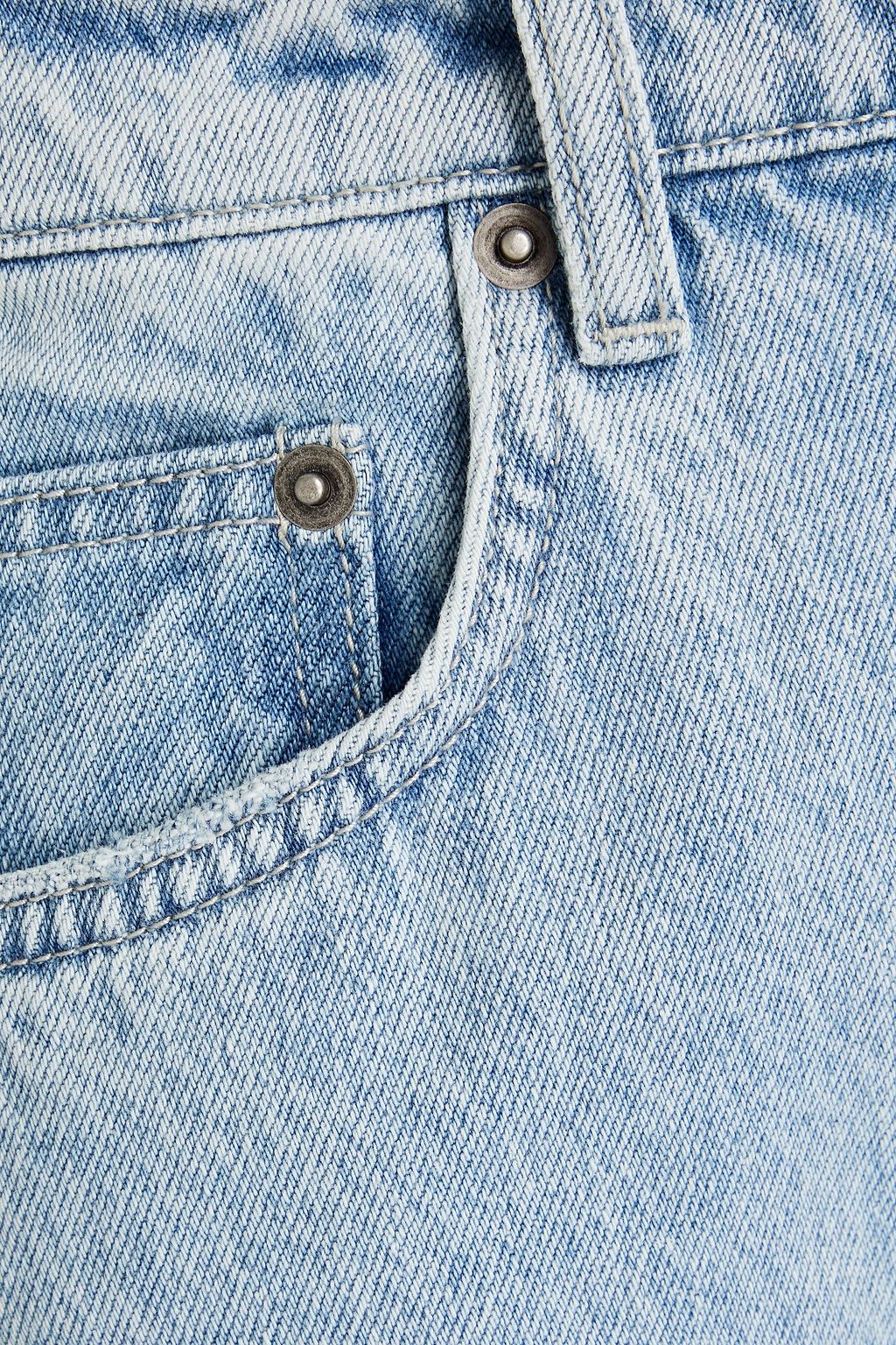 KSUBI Playback hoch sitzende Jeans mit geradem Bein in Distressed-Optik