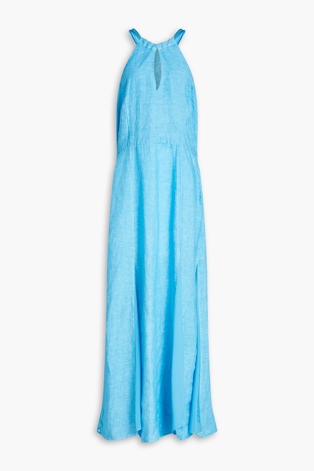 120% LINO Cutout linen halterneck maxi dress | THE OUTNET