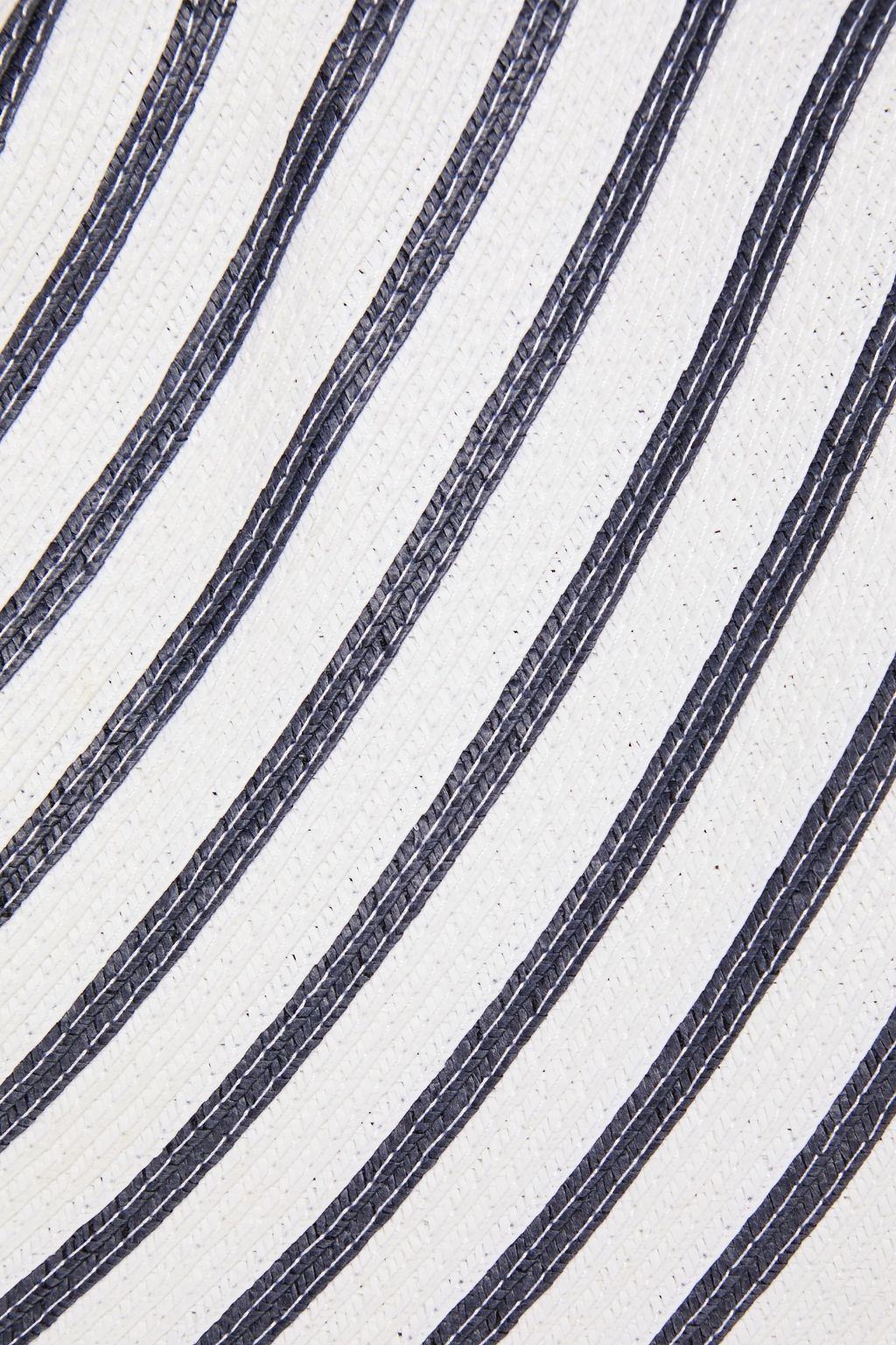 VIVETTA Striped faux raffia bucket hat