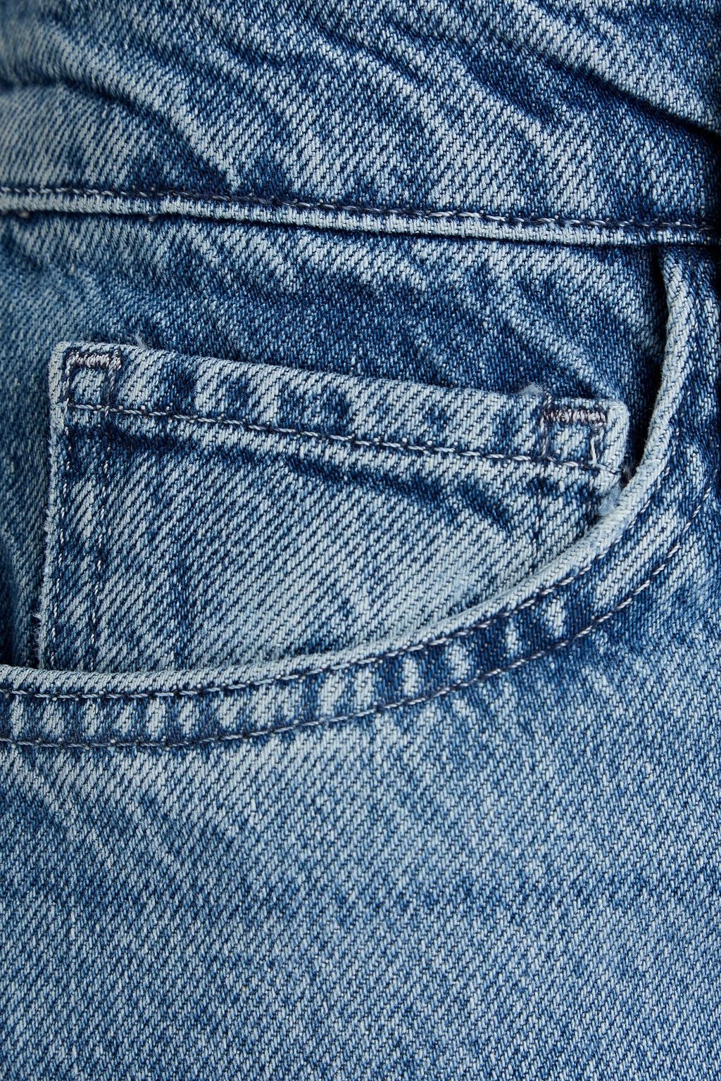 TRIARCHY بنطلون جينز ’ناشفيل’ بقصّة أرجل واسعة وخصر مرتفع