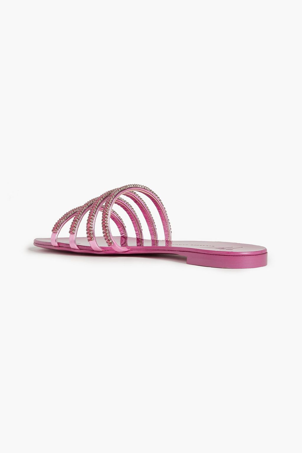 GIUSEPPE ZANOTTI Iride crystal-embellished patent-leather sandals