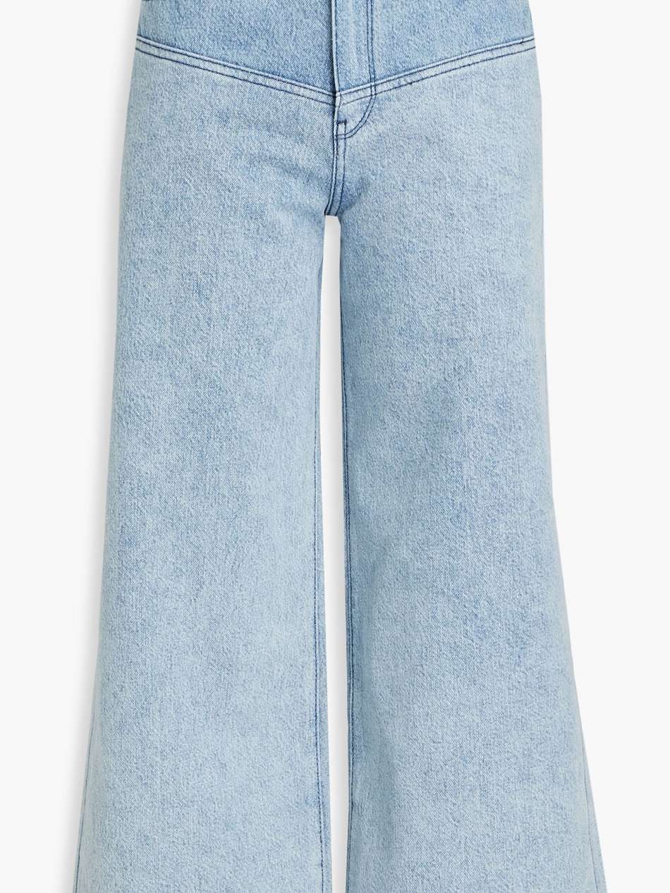 lone ranger cropped high-rise wide-leg jeans