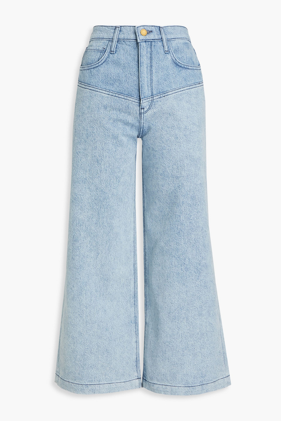 Lone Ranger cropped high-rise wide-leg jeans