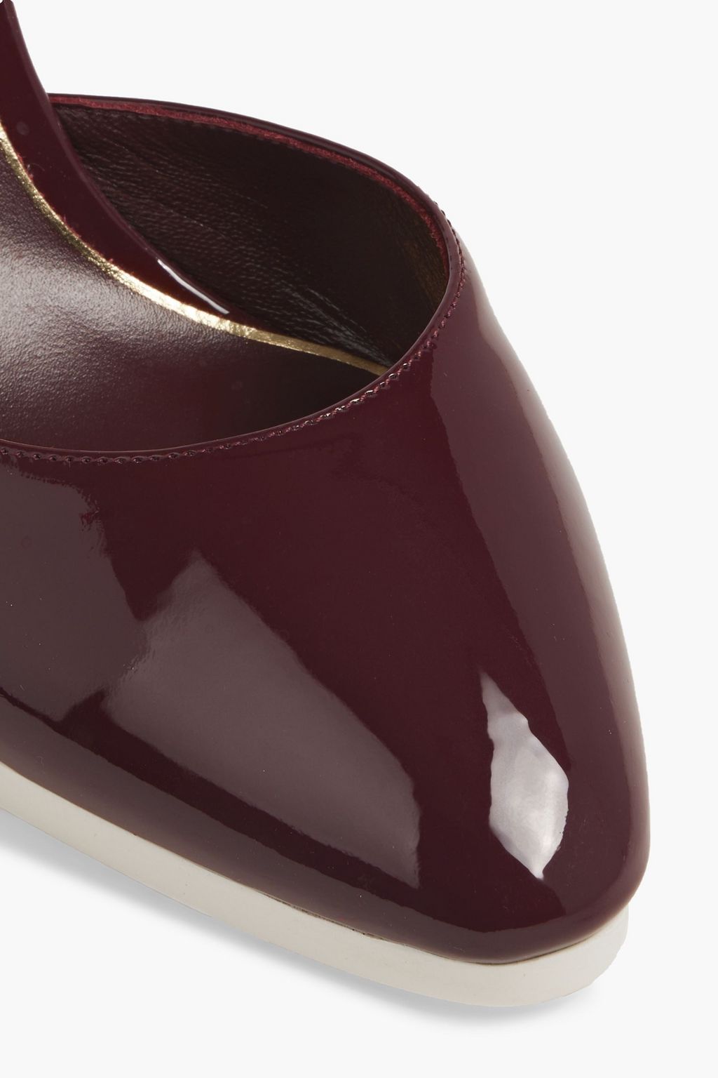 VALENTINO GARAVANI Rockstud two-tone patent-leather pumps