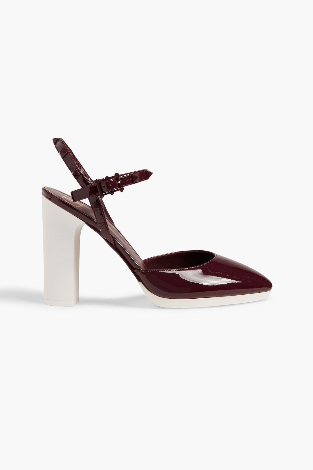 Gennemsigtig fortov Borgmester VALENTINO GARAVANI Rockstud two-tone patent-leather pumps | Sale up to 70%  off | THE OUTNET