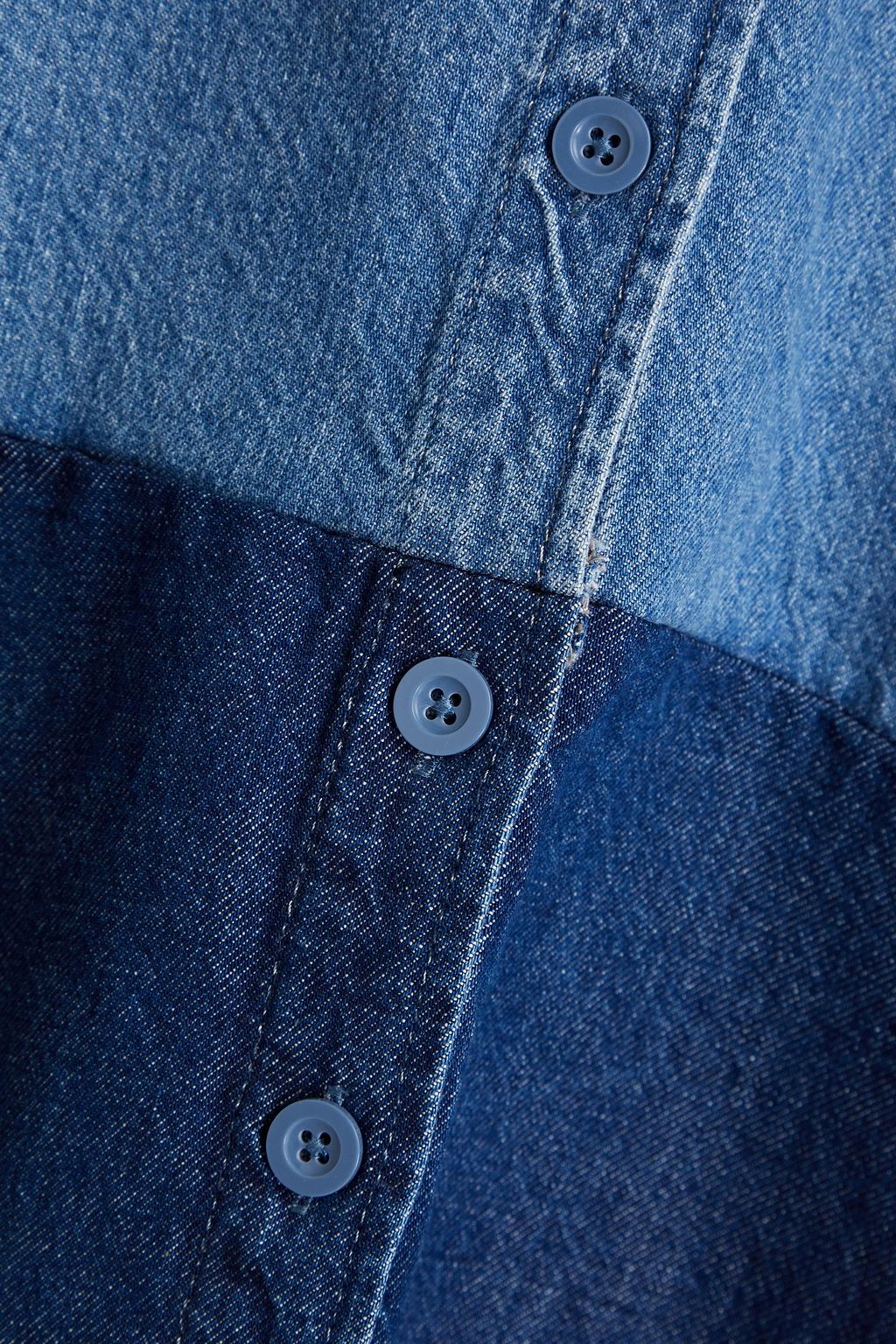 TRIARCHY Le Artiste two-tone denim shirt