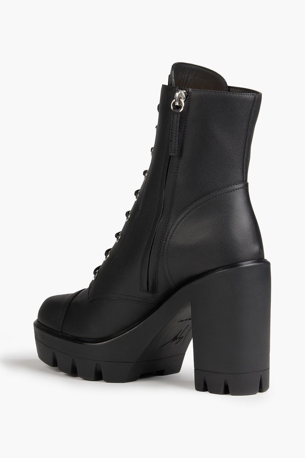 GIUSEPPE ZANOTTI Gintonic 80 lace-up leather platform ankle boots