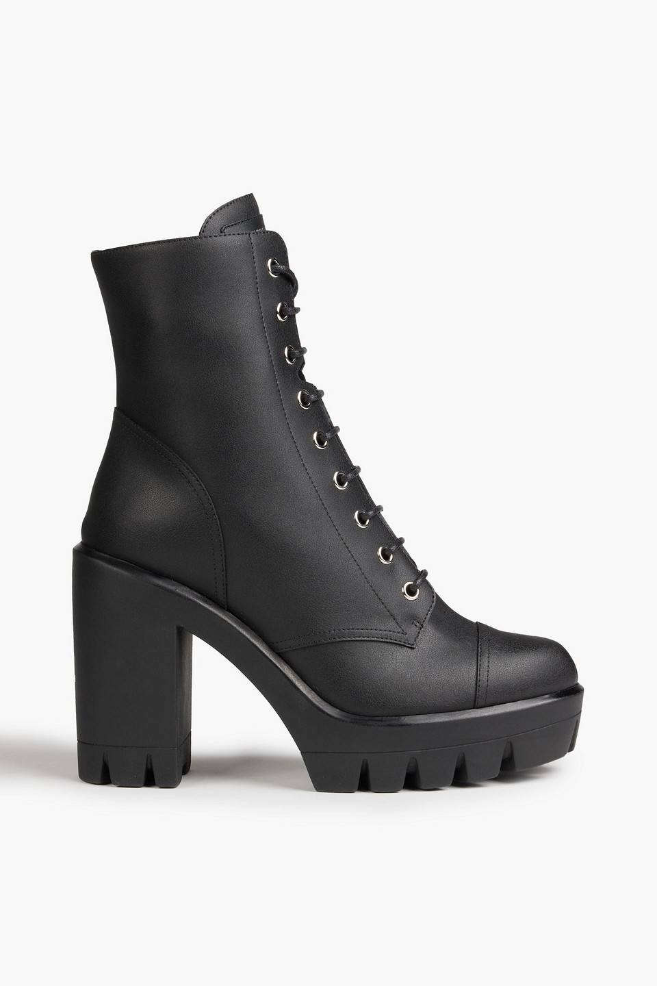 Giuseppe Zanotti Combat Boots In Black Leather In Black