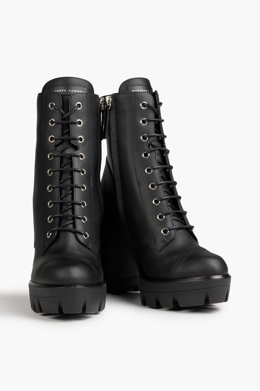 GIUSEPPE ZANOTTI Gintonic 80 lace-up leather platform ankle boots