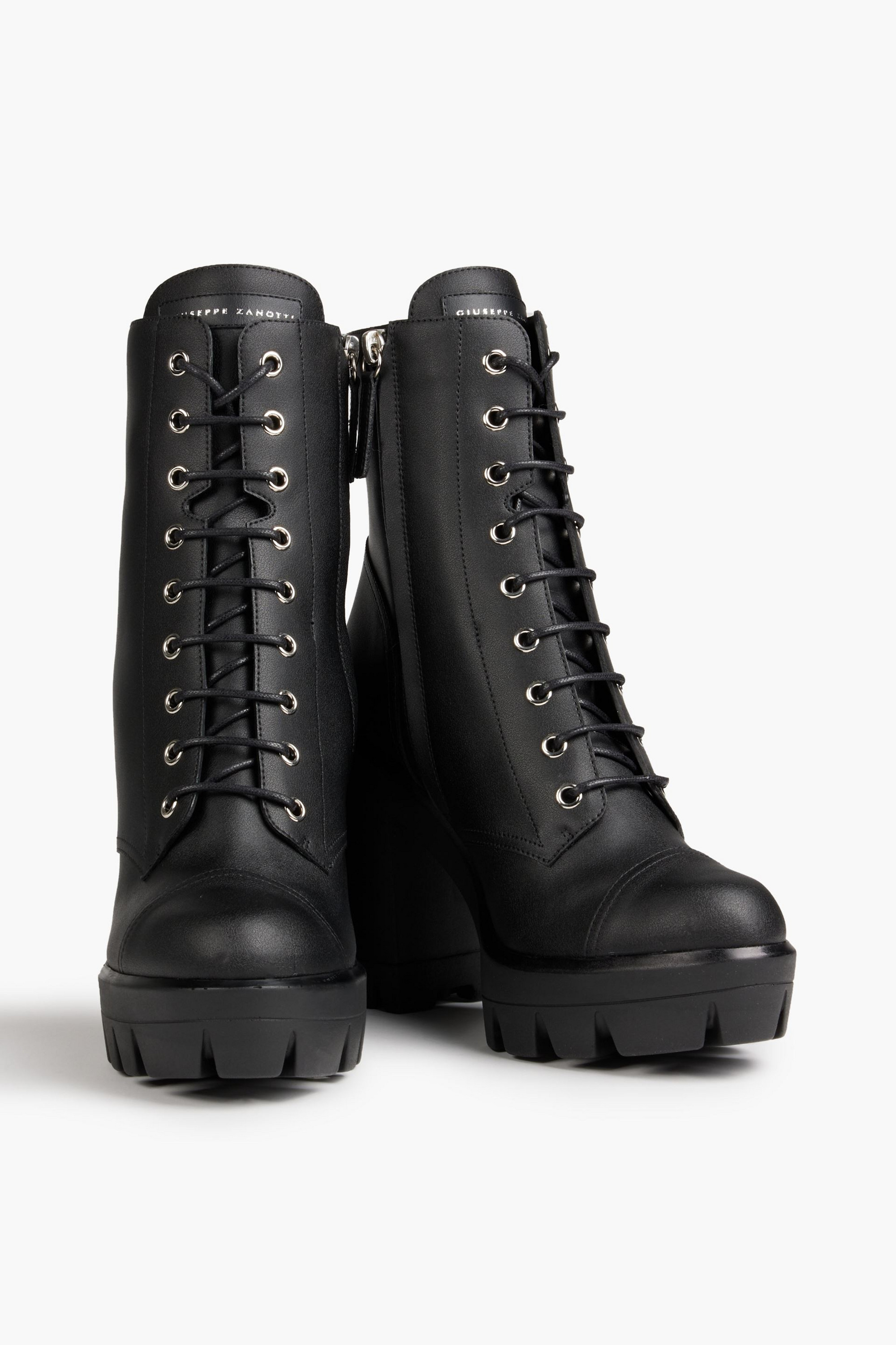Giuseppe Zanotti Gintonic 80 lace-up leather platform ankle boots