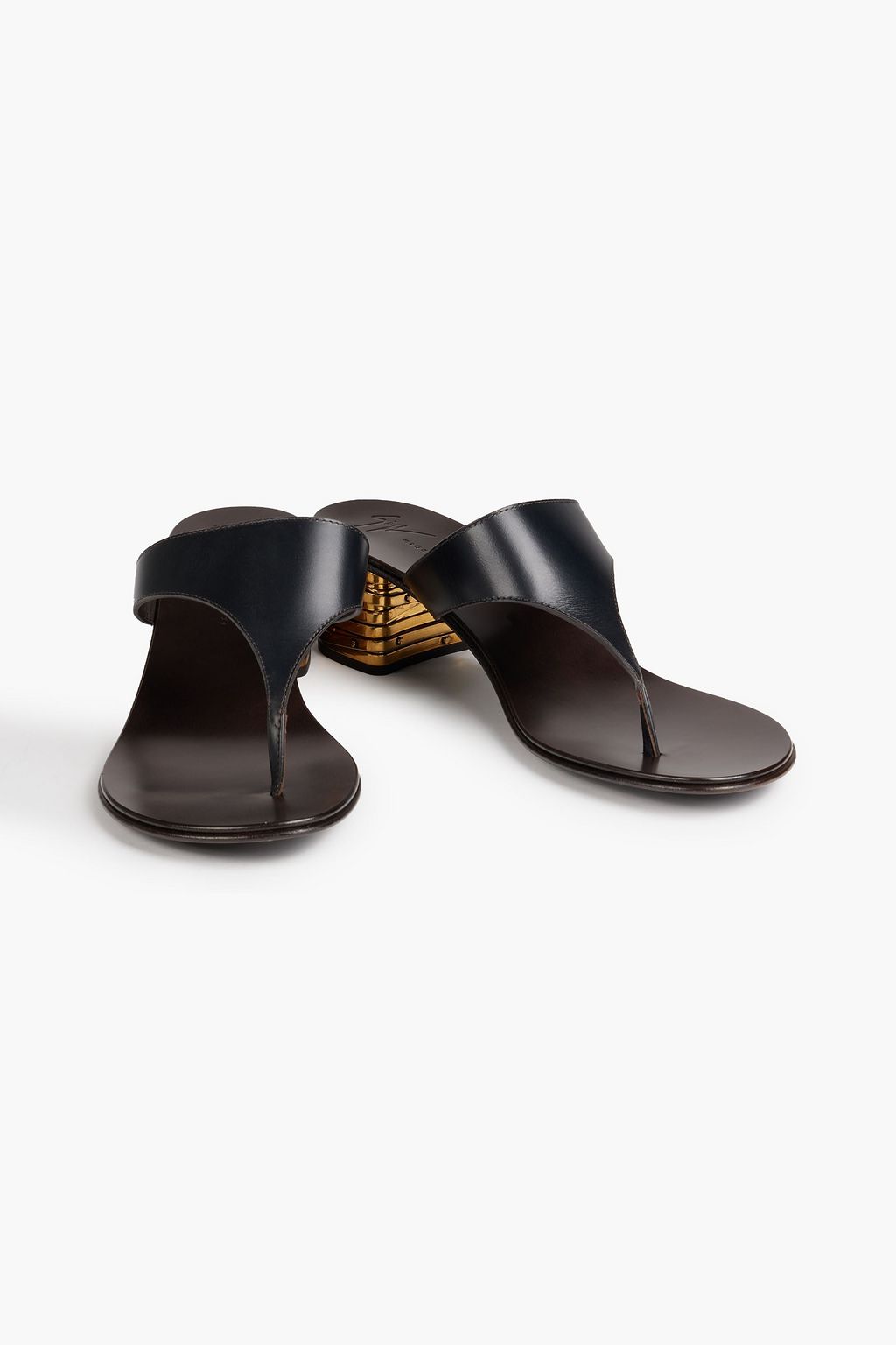 GIUSEPPE ZANOTTI Rhea 40 embellished leather mules