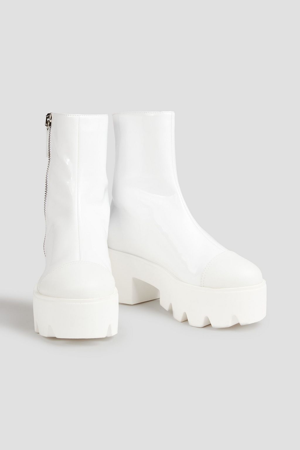 GIUSEPPE ZANOTTI Juliett patent-leather platform ankle boots