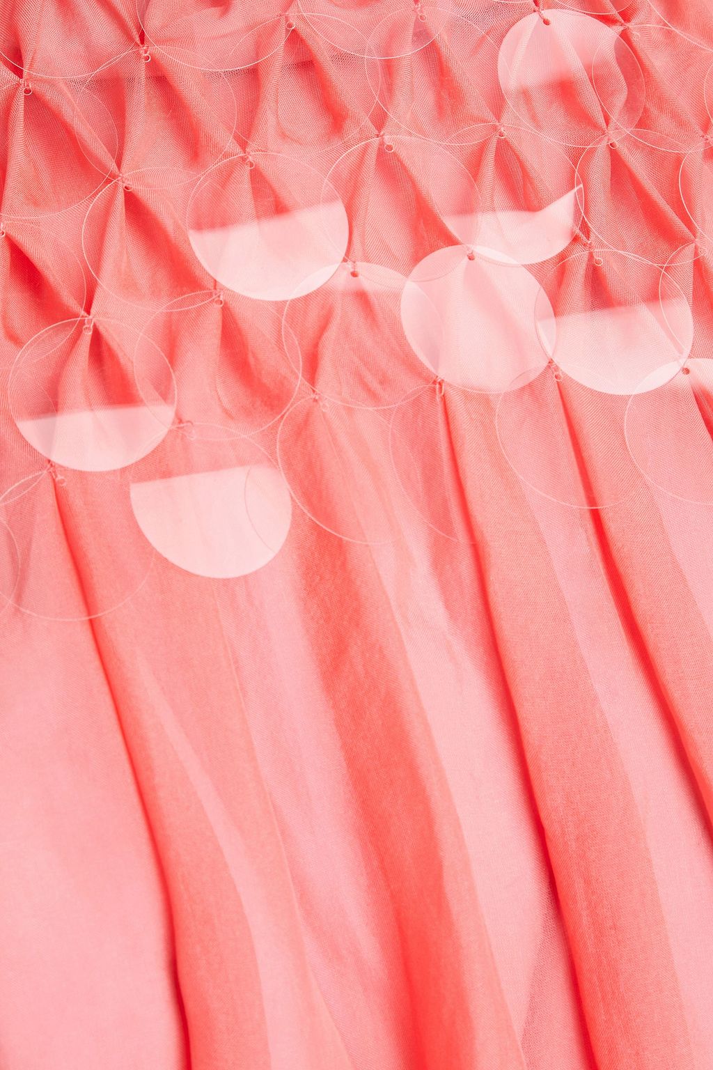 HUISHAN ZHANG Tiered sequin-embellished silk-voile blouse