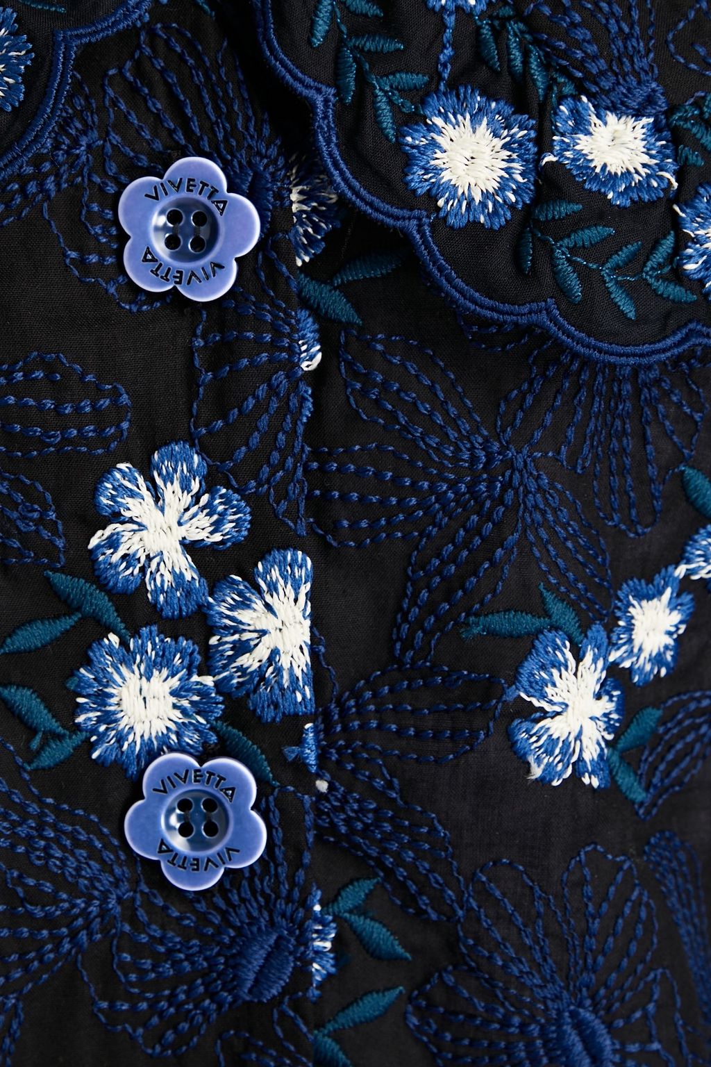 VIVETTA Embroidered cotton top