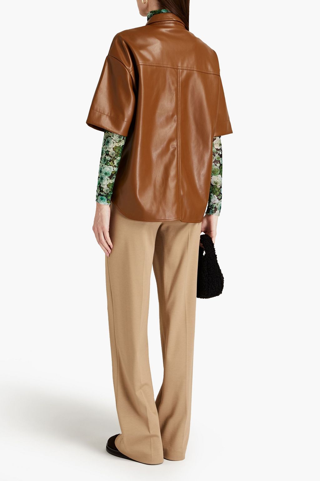 JAKKE Mischa faux leather shirt