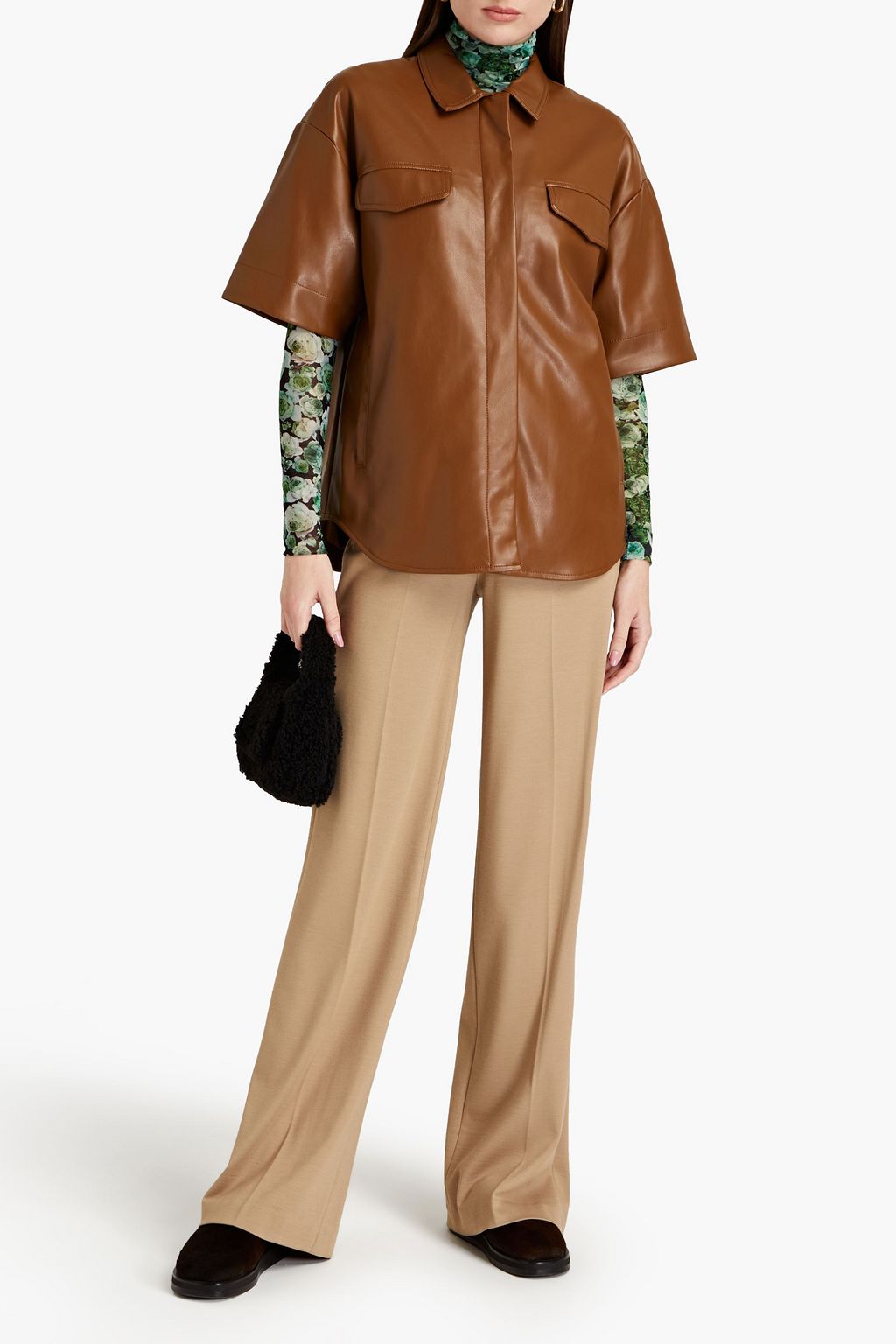 JAKKE Mischa faux leather shirt