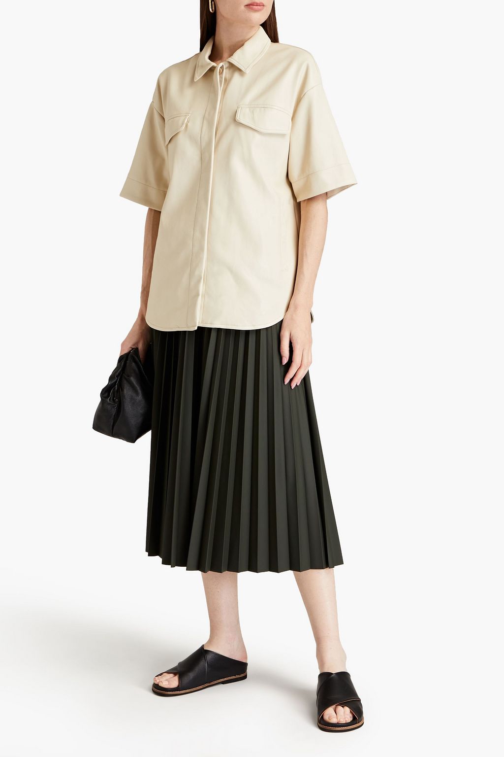 JAKKE Mischa faux leather shirt