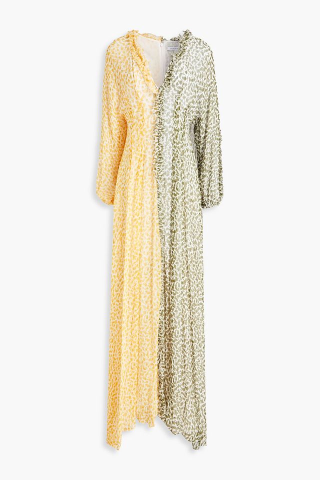 Benji printed silk-georgette kaftan