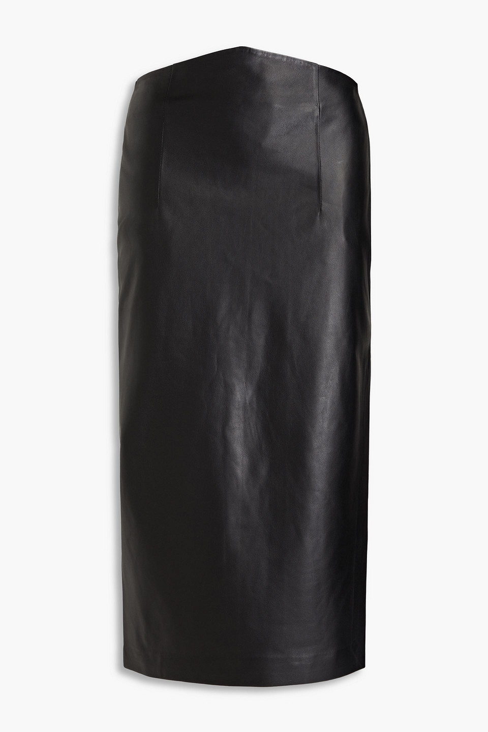 Zeynep Arcay Leather Skirt In Black