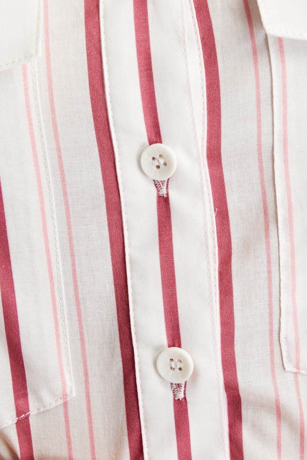LEO LIN Striped cotton shirt