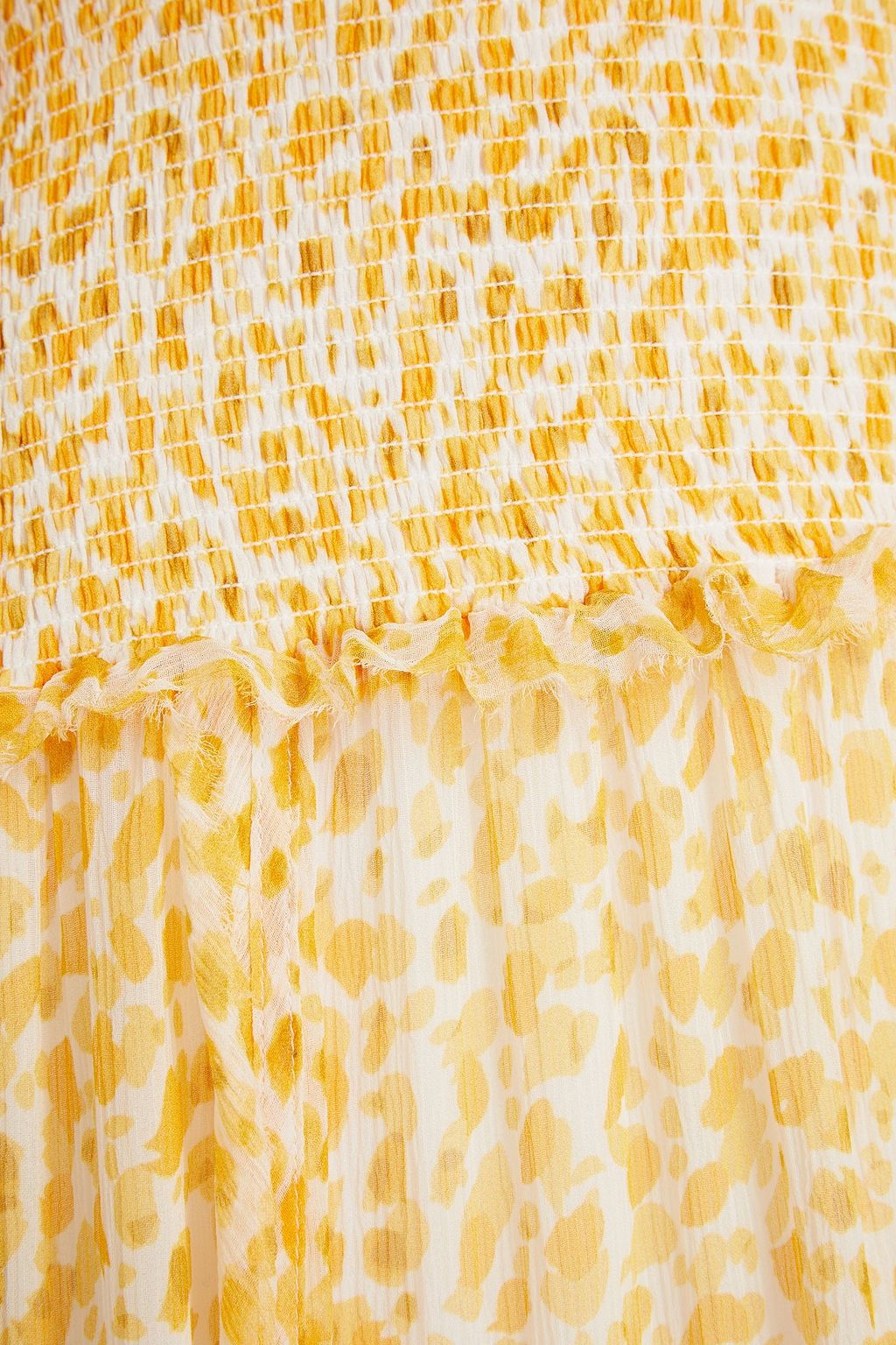 RACHEL GILBERT Benji shirred printed maxi dress THE