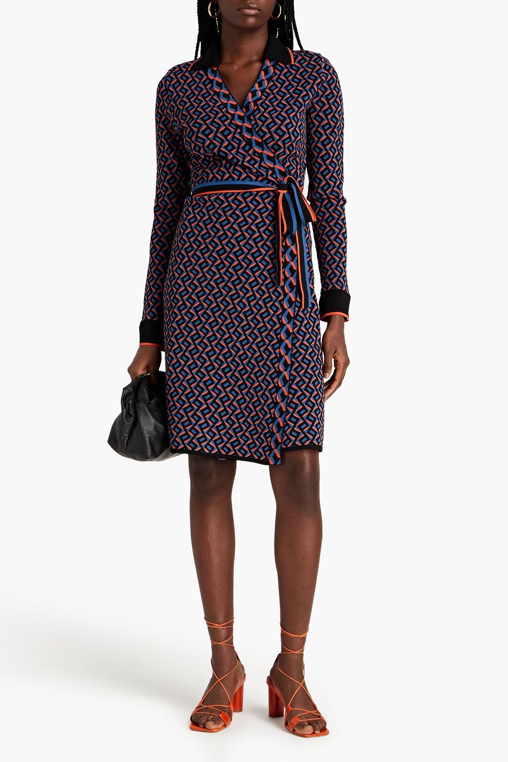 DIANE VON FURSTENBERG Charissa jacquard-knit wrap dress