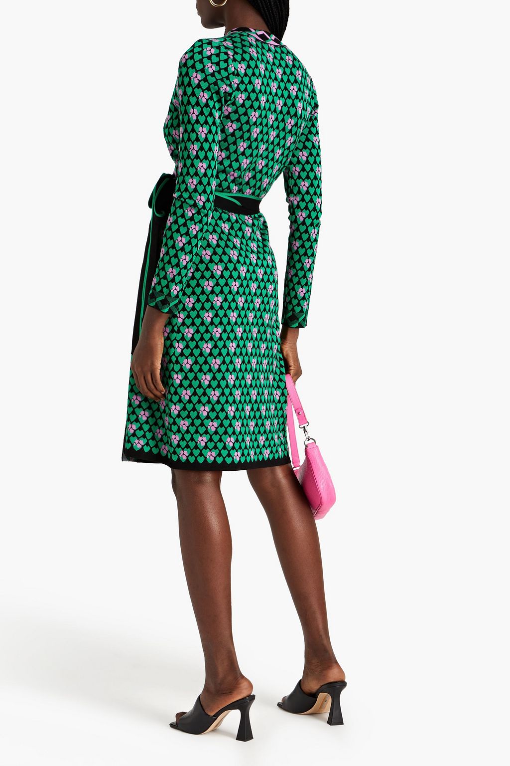 DIANE VON FURSTENBERG فستان ’أليكسندريا’ من نسيج محبوك بنمط جاكار بتصميم ملتف