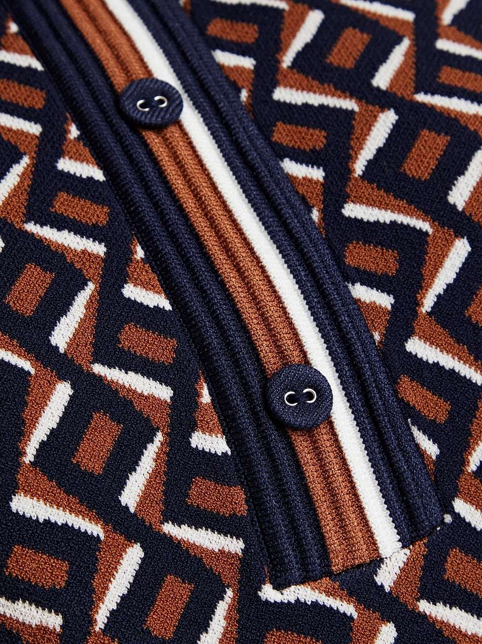 milena jacquard-knit mini dress