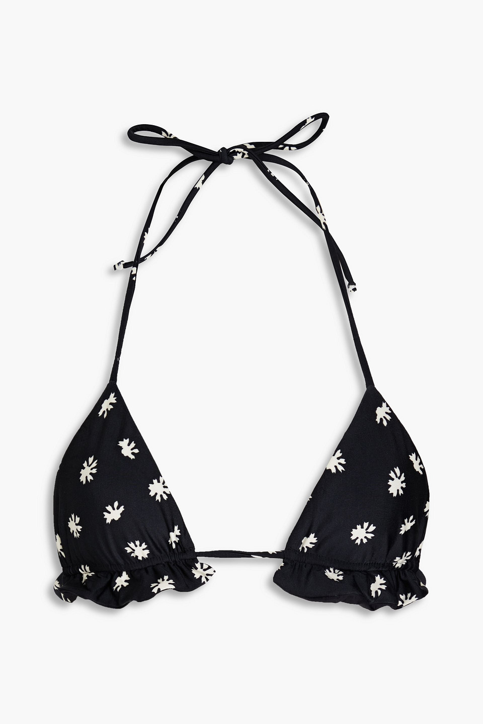 Sally printed triangle bikini top