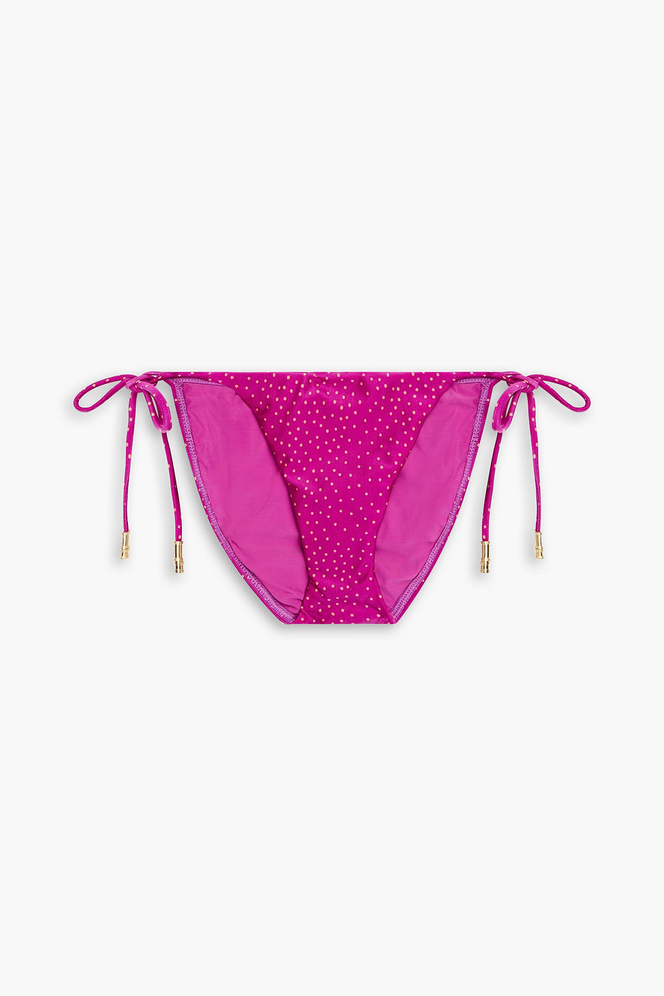 Louise polka-dot low-rise bikini briefs