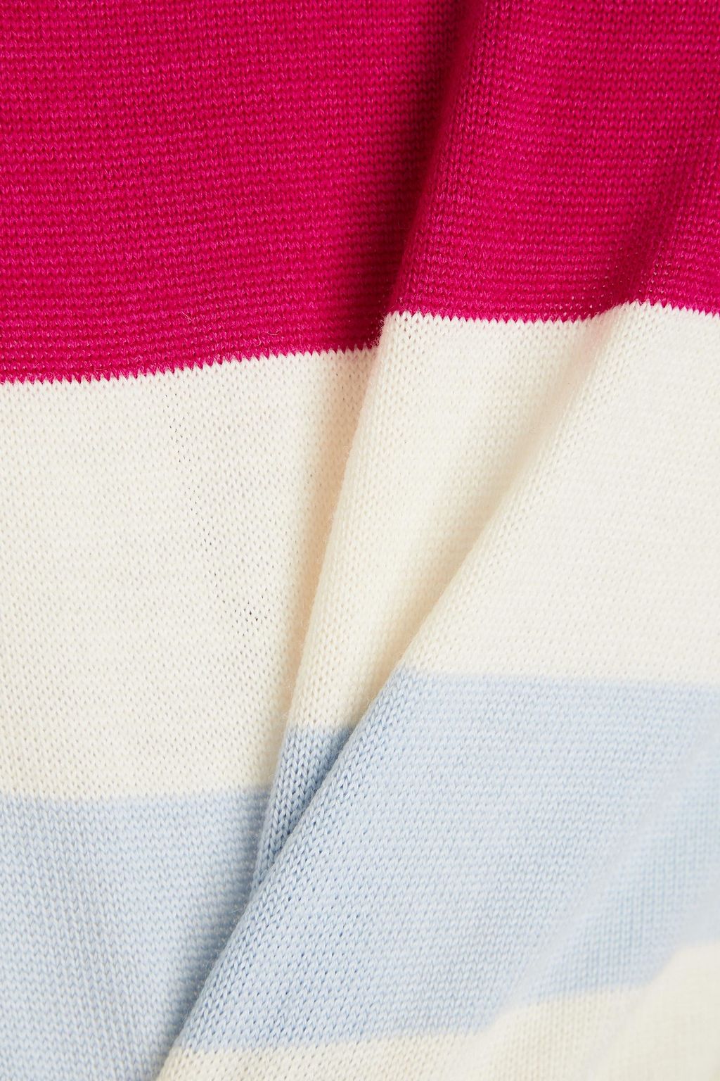 OSCAR DE LA RENTA Striped wool turtleneck sweater