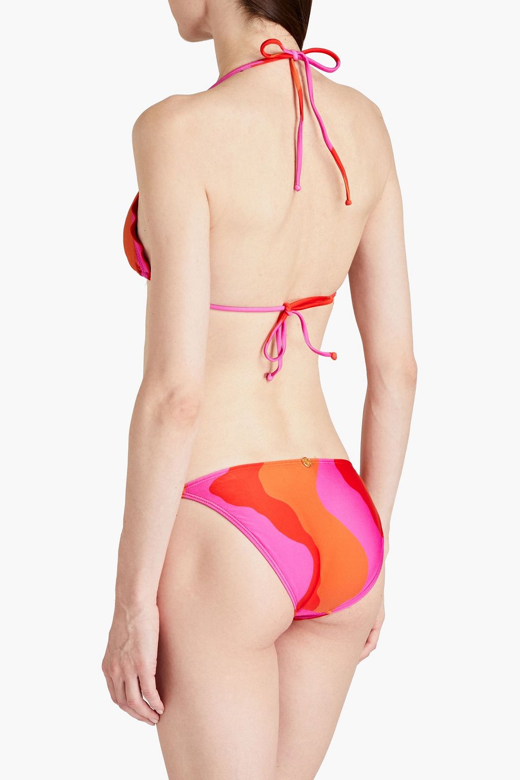 VIX PAULA HERMANNY Ripple striped triangle bikini top
