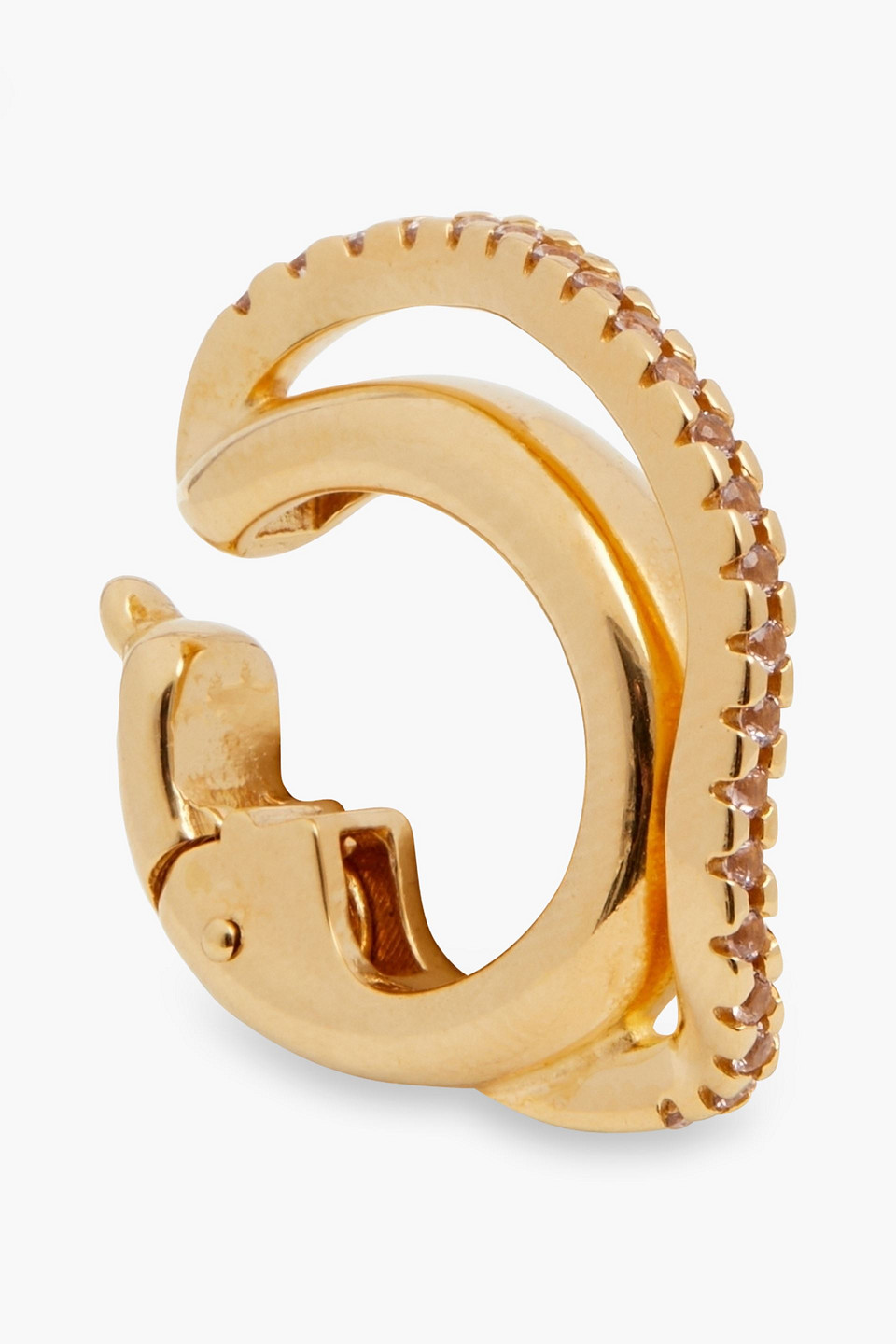 Cornelia Webb 24-karat gold-plated crystal ear cuff