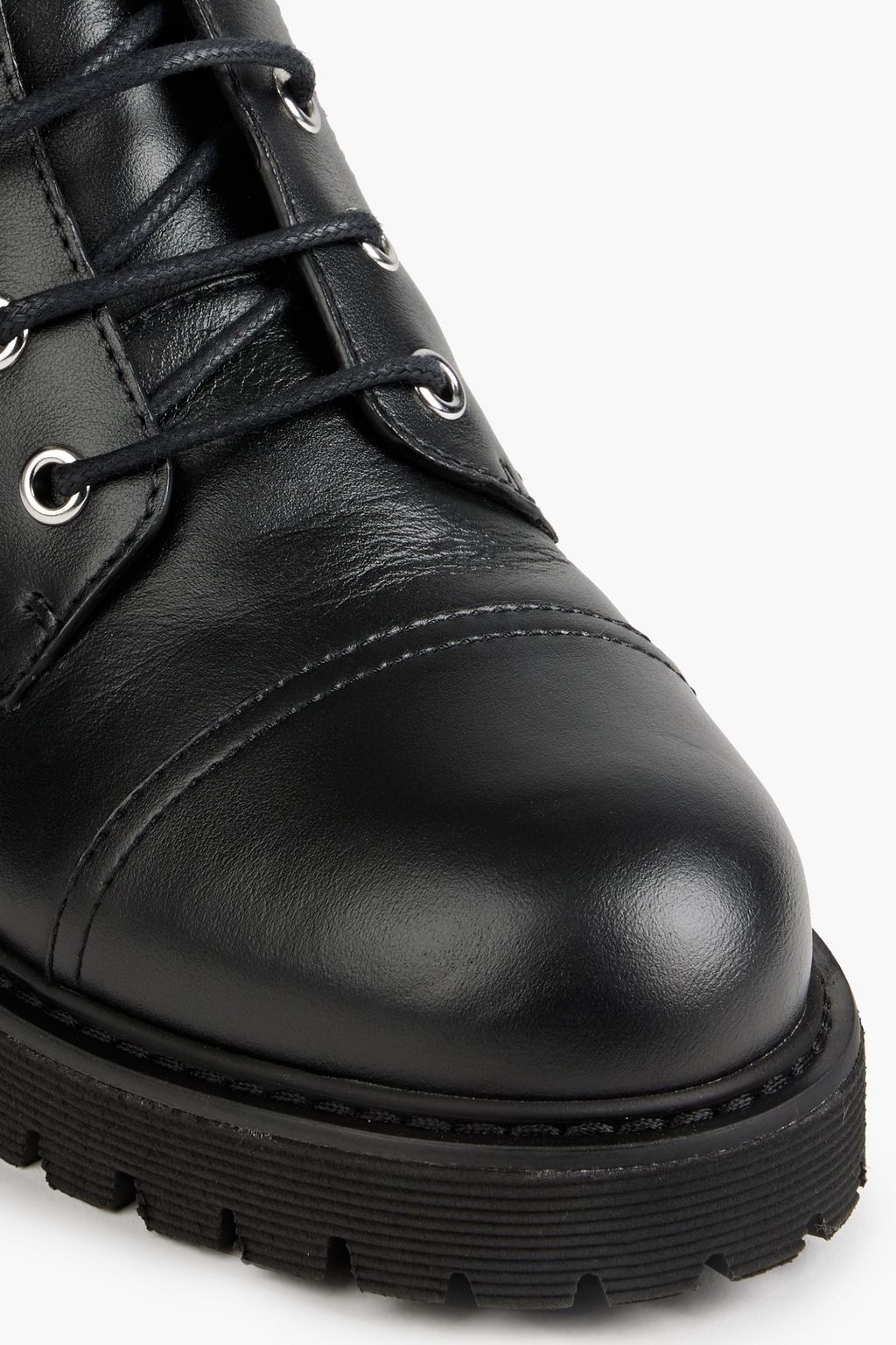 GIUSEPPE ZANOTTI Detroit chain-embellished leather combat boots