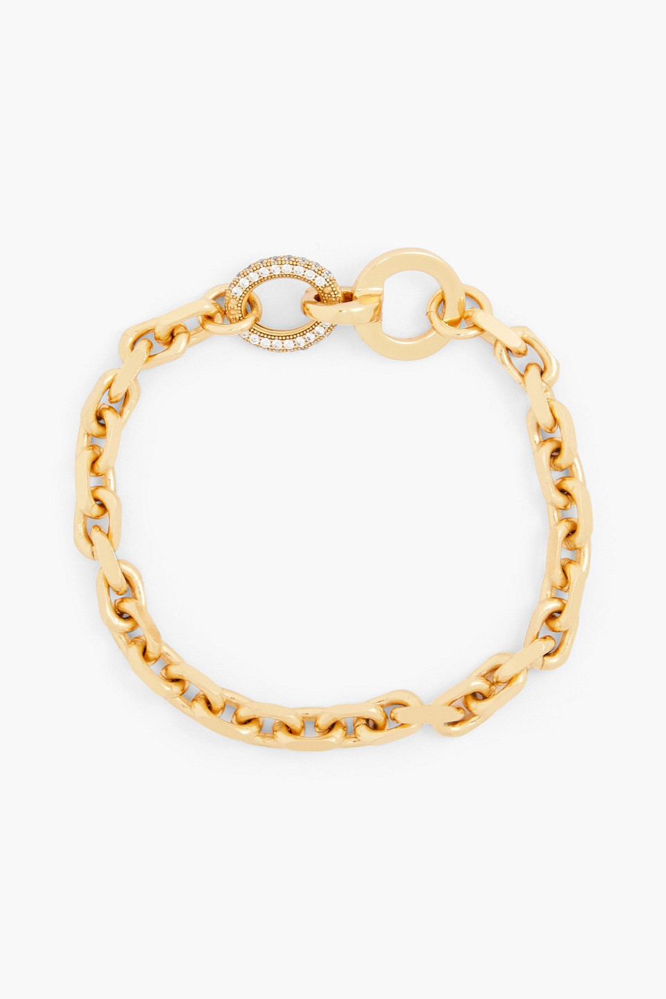 Cornelia Webb 24-karat gold-plated crystal bracelet