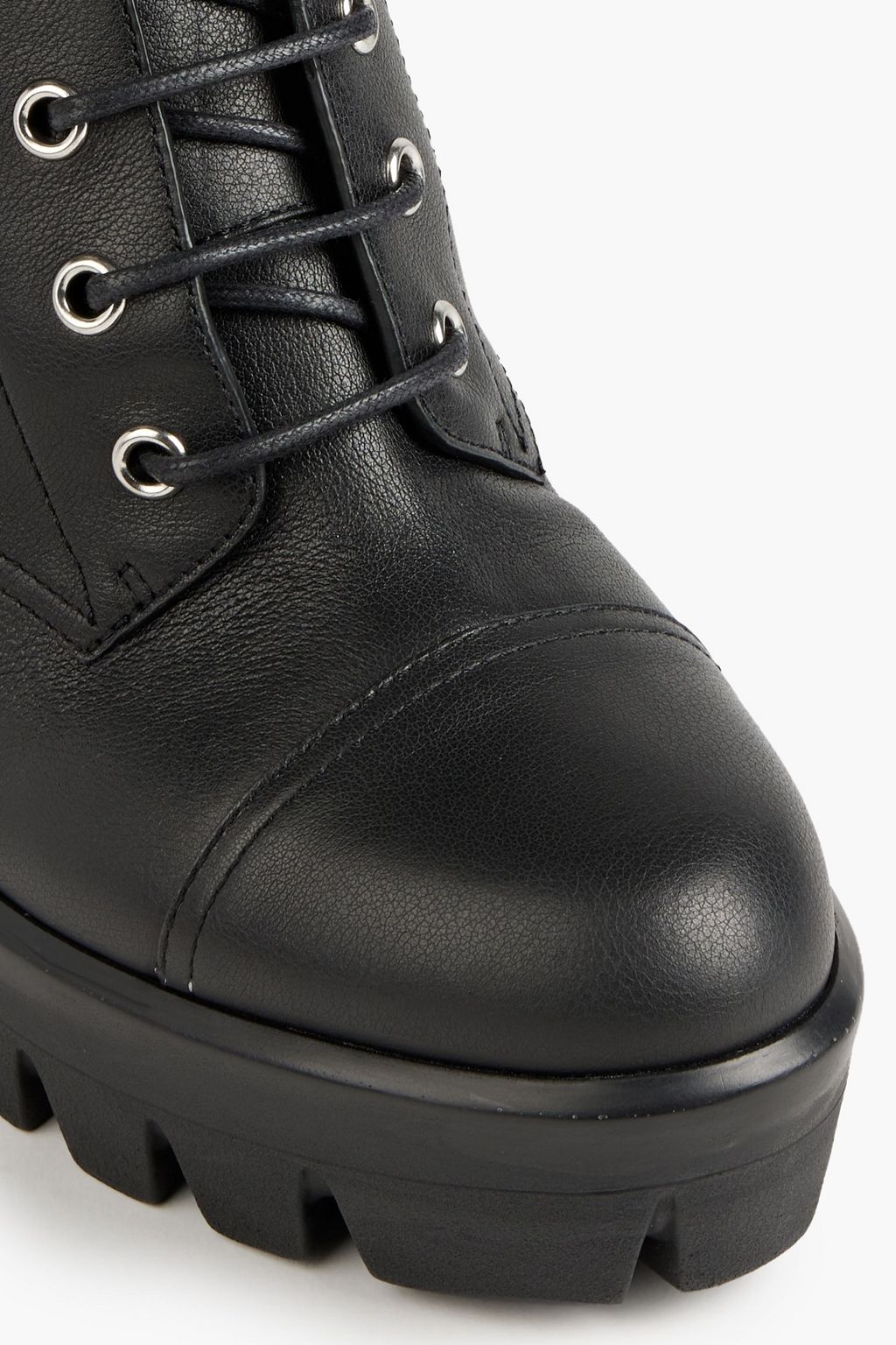 GIUSEPPE ZANOTTI Tonix lace-up leather platform ankle boots