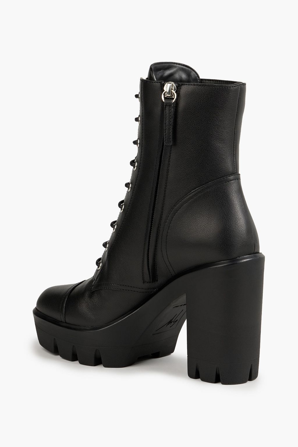 GIUSEPPE ZANOTTI Tonix lace-up leather platform ankle boots