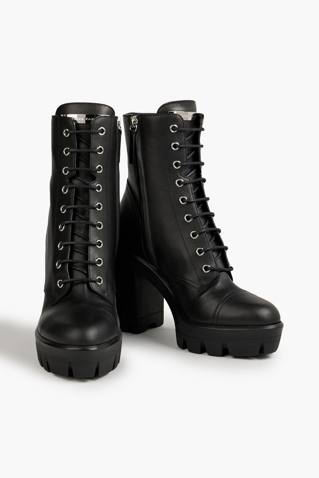 GIUSEPPE ZANOTTI Tonix lace-up leather platform ankle boots