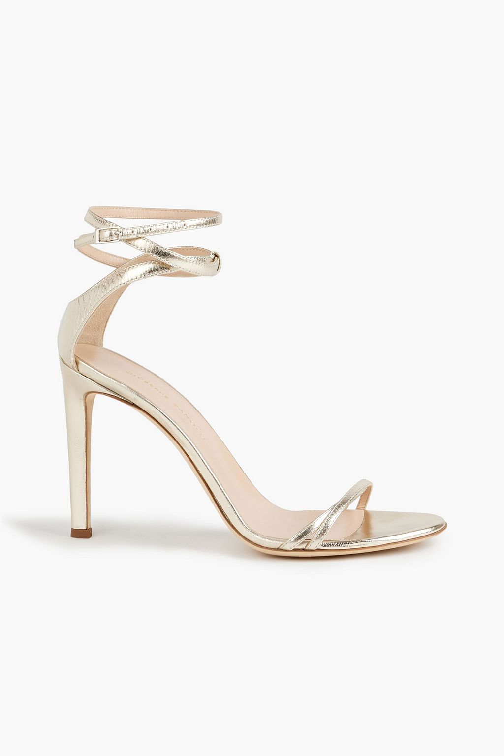GIUSEPPE ZANOTTI Catia metallic leather sandals THE OUTNET