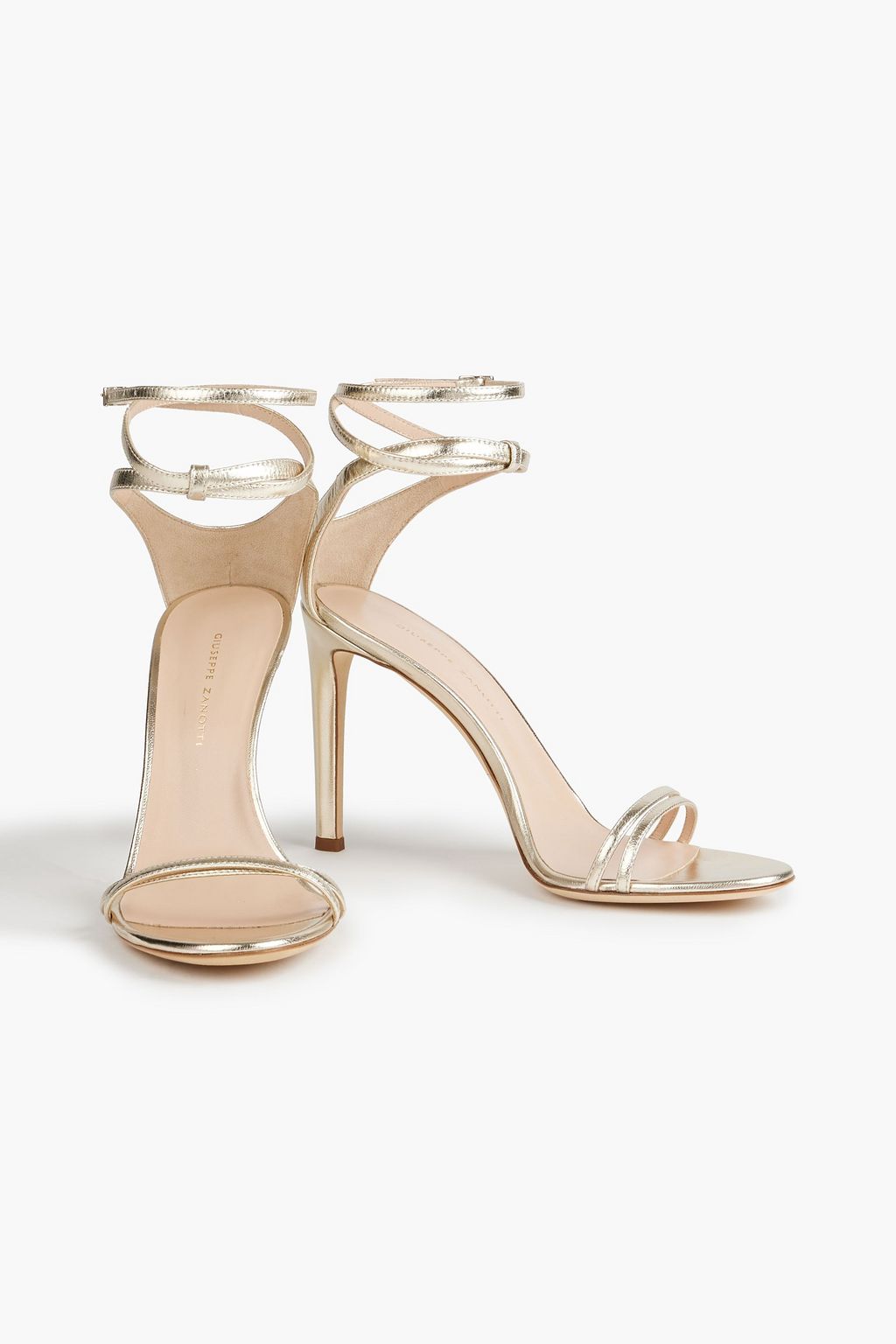 GIUSEPPE ZANOTTI Catia metallic leather sandals