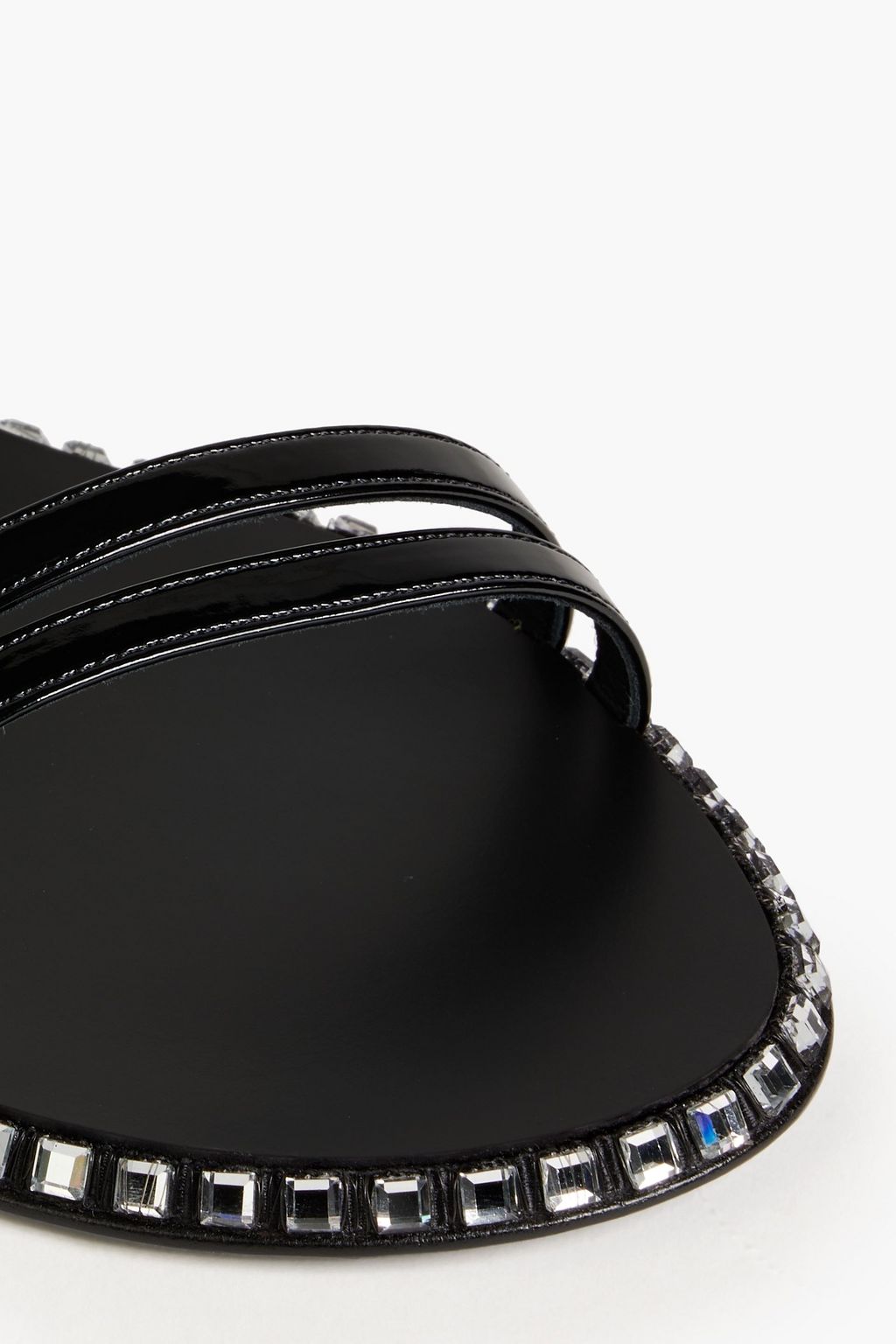 GIUSEPPE ZANOTTI Bellatriks crystal-embellished patent-leather sandals