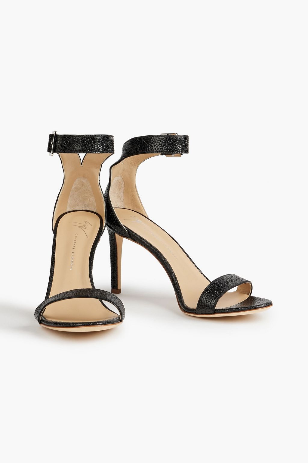 GIUSEPPE ZANOTTI Neyla stingray-effect leather sandals | THE OUTNET