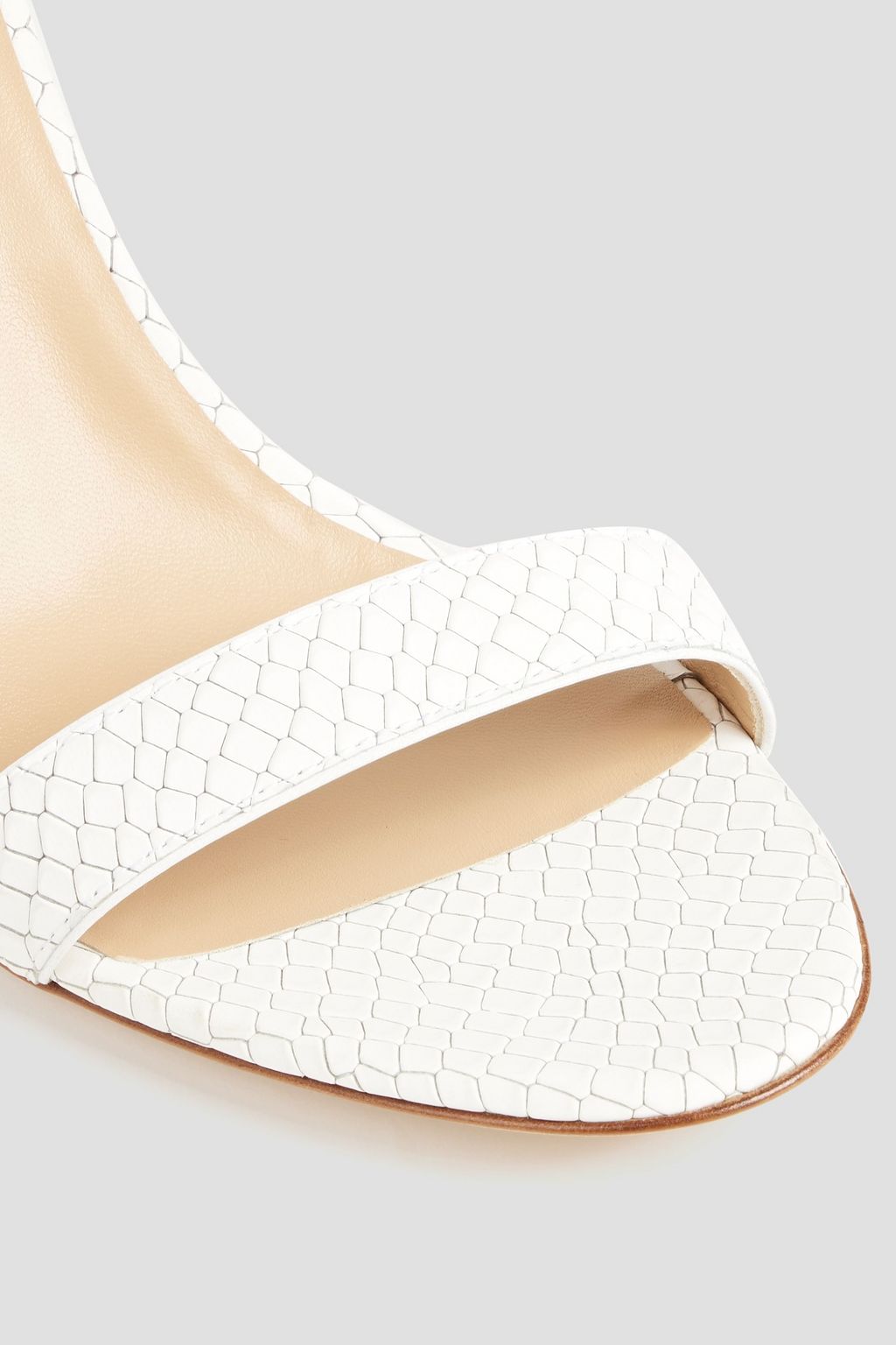 GIUSEPPE ZANOTTI Neyla python-effect leather sandals