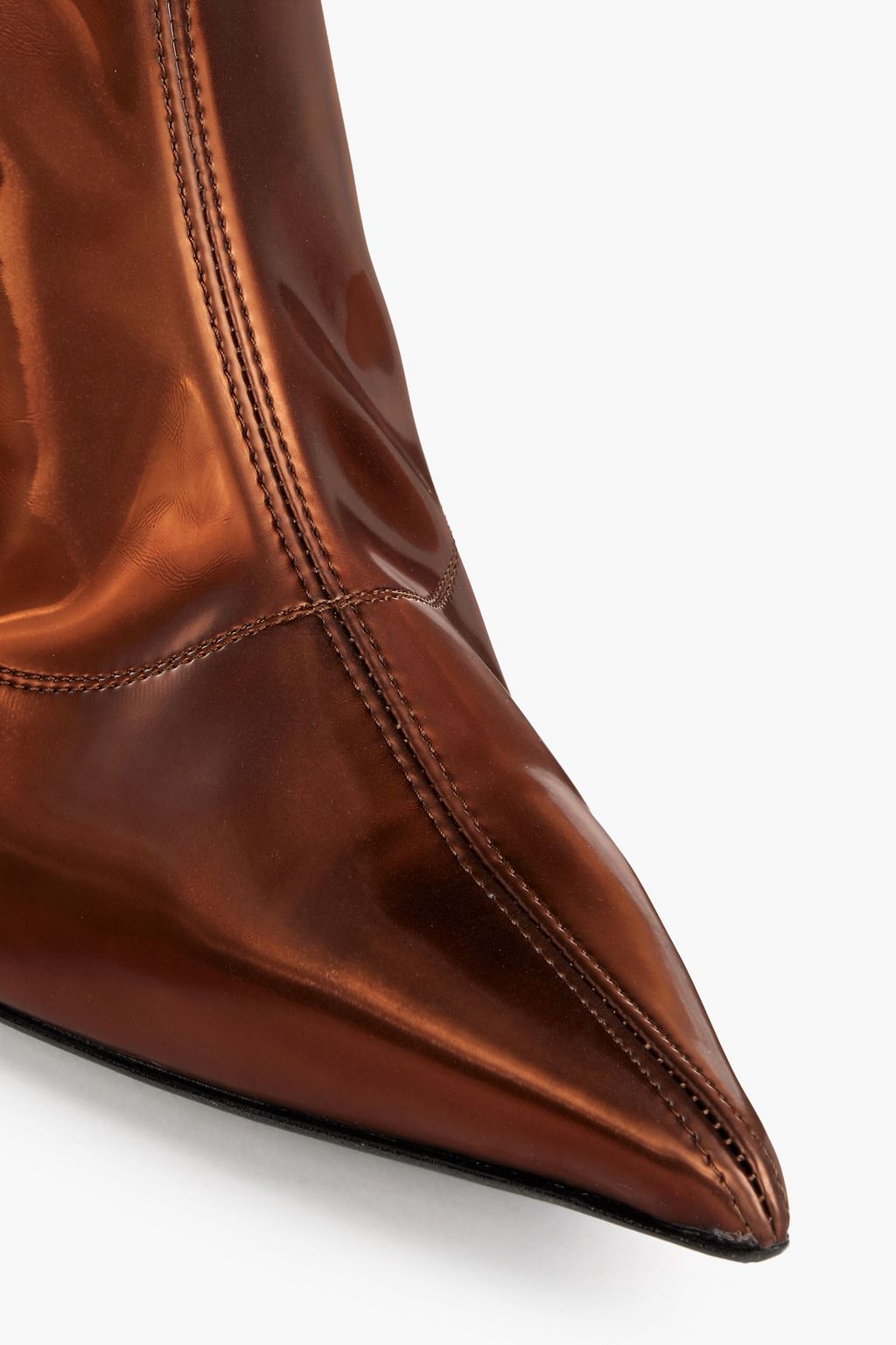 GIUSEPPE ZANOTTI Ametista metallic faux stretch-leather ankle boots
