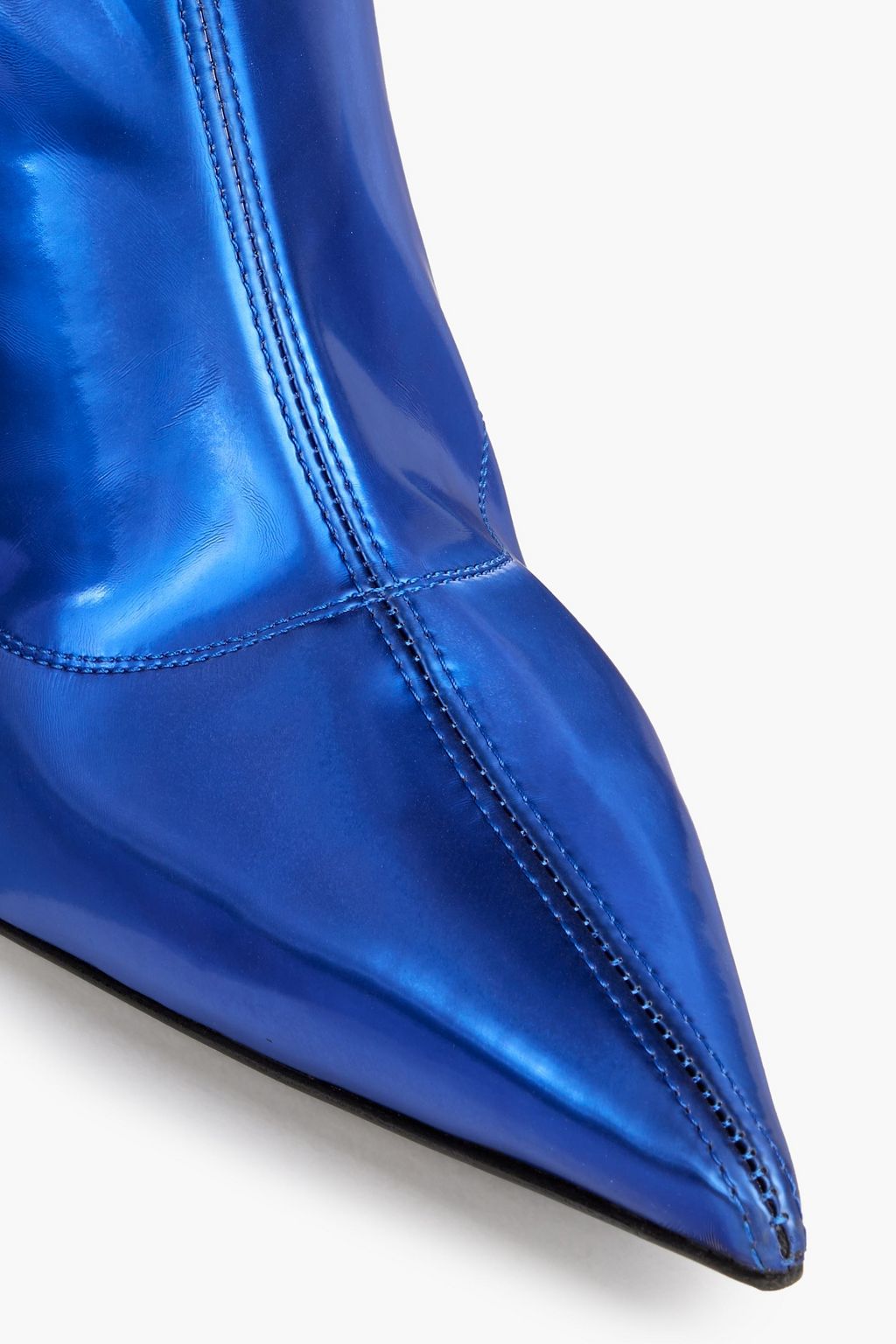 GIUSEPPE ZANOTTI Ametista metallic faux stretch-leather ankle boots